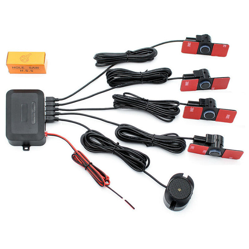 Durable Video Parking Reverse Backup Assistant Radar Alarm System+Flat Sensors v