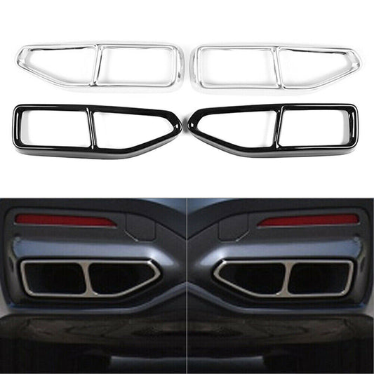Tail Muffler Exhaust Pipe Output Cover Trim Fit for BMW 7 Series G11 G12 2019-2023