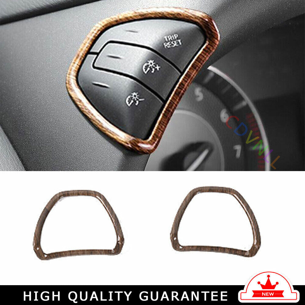 Inner Speedometer lights Adjust Frame for Nissan Armada Y62 2017-2020 Wood Grain