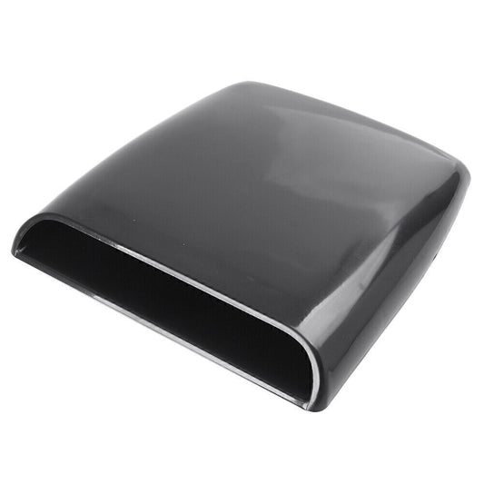 1x Black Universal Car Decorative Air Flow Intake Hood Scoop Vent Bonnet Cover