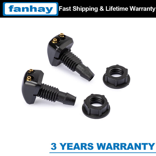 2xUniversal Car Windshield Wiper Washer Squirter Nozzle Spray Jet Kit Fluid Hose Q