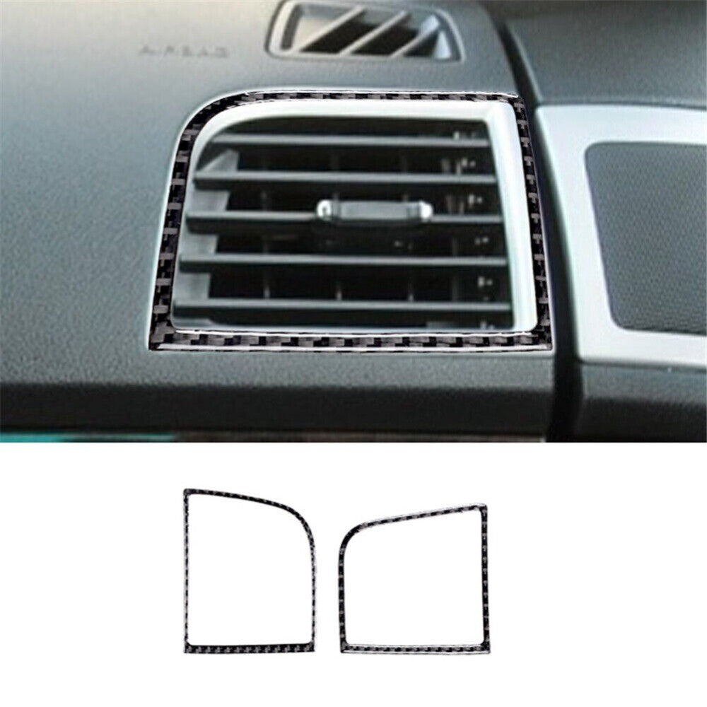 2x Carbon Fiber Side Vent Panel Frame Trim Cover For Explorer 2011-2014 New n