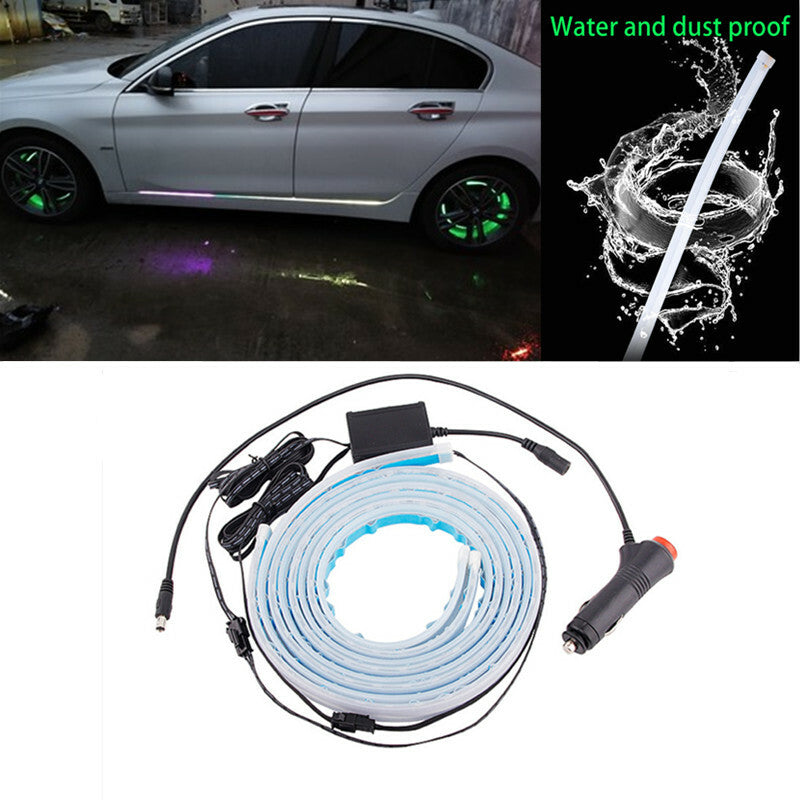 Car Decorative Lght Side Door Turn Led Streamer Running Seven Flow Signal Lamp