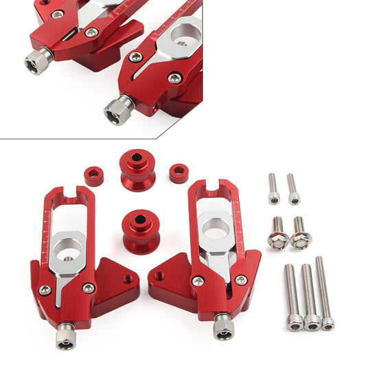 Fit for Honda CB650R CBR650R CBR650F Chain Adjusters Tensioners Catena Spools Red 2x