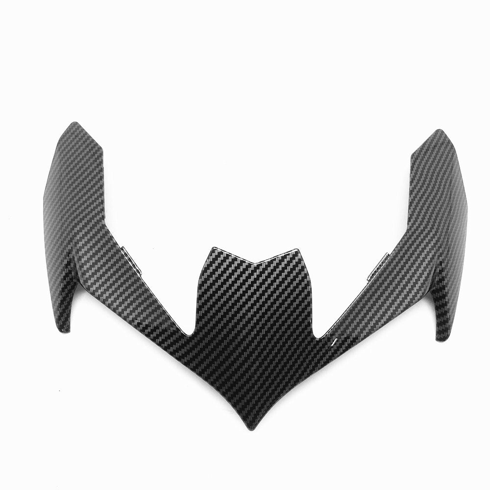 Carbon fiber front upper nose light rectifier for Kawasaki Z900 2020/2021 models.