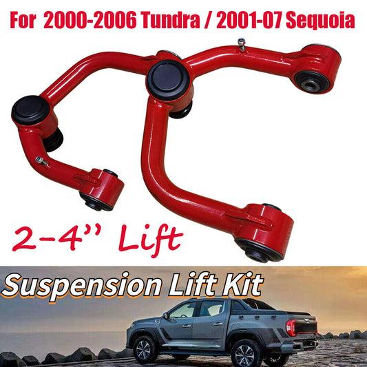 2x Front Upper Control Arms 2-4 Lift Kit for 2000-2006 Tundra/2001-2007 Sequoia n