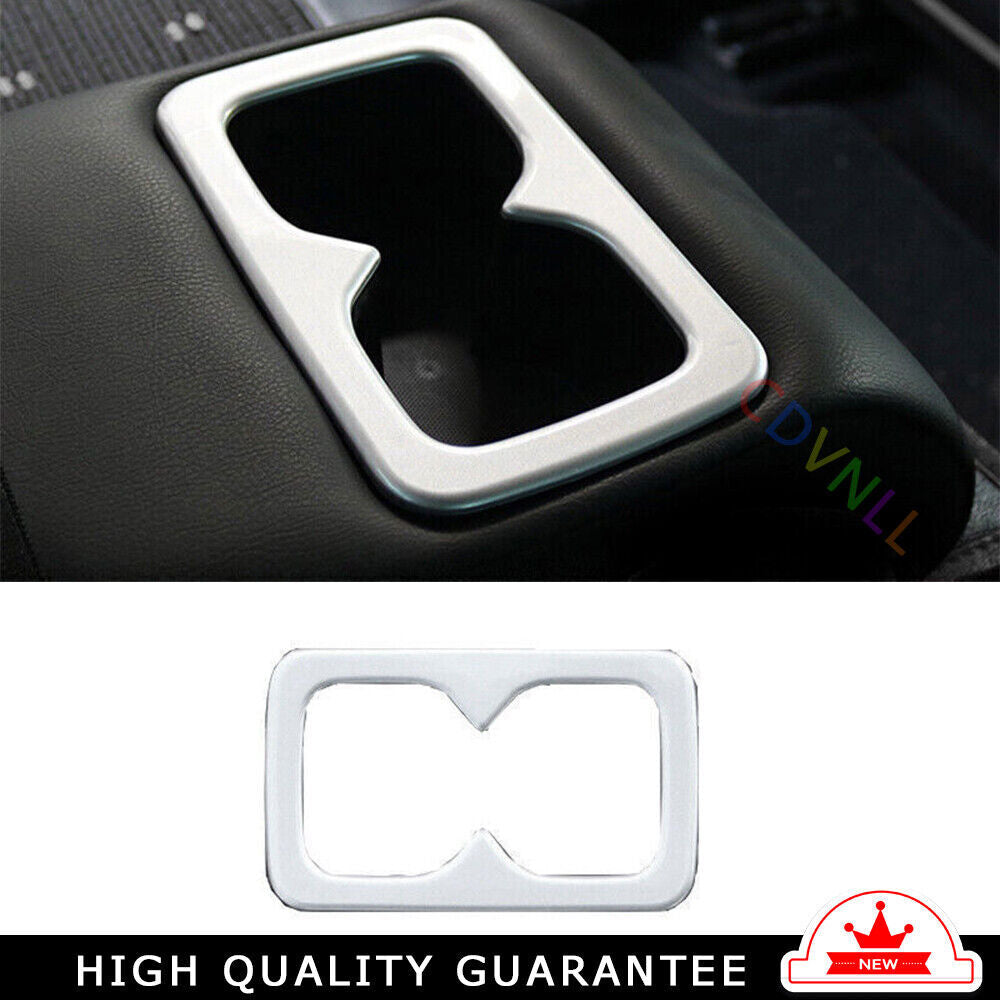 Rear Water Cup Holder Panel Trim for Nissan Sentra Sylphy 2013-2019 Matte Silver