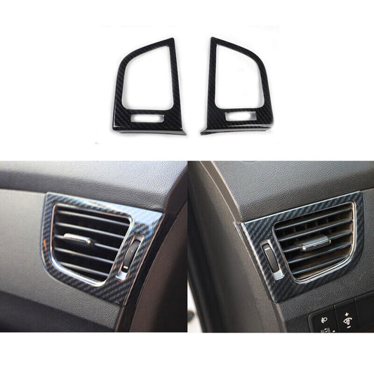 ABS Carbon fiber interior air vent Cover Trims 2P for Hyundai for Elantra 2012-2016