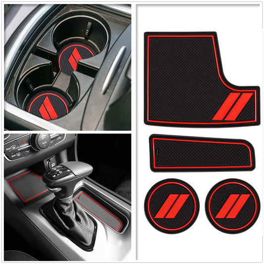 Custom Fit for Dodge Charger 2015-2020 Cup Holder Mat Door Gate Slot Storage Pad Q