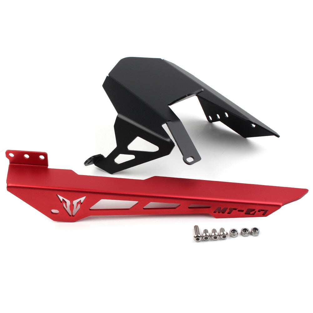 Motorcycle Chain Guard Cover Aluminum Fit for YAMAHA MT-07 MT07 2014-2016 Red