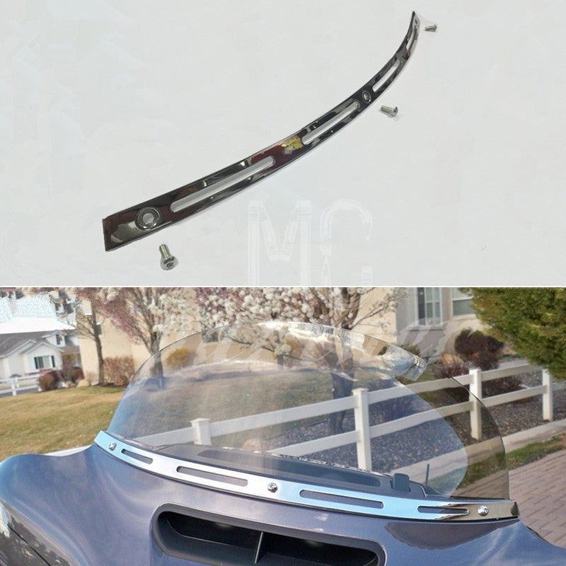 Steel Batwing Fairing Windshield Trim for Harley Electra Street Glide Touring Q