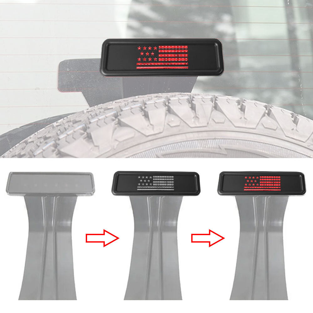 US Flag Rear 3rd Brake Light Decor Cover Trim for Jeep for Wrangler JK Accessories