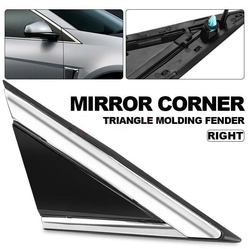 Right passenger mirror corner triangle molding fender for Cadillac SRX 2010-2016