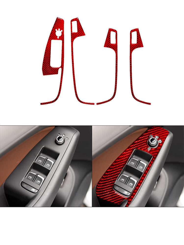 5Pcs Carbon Fiber Instrument Cluster Panel Cover Trim For 2009-2020 for 370Z v