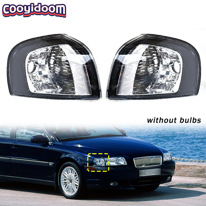 Front Bumper Corner Light Turn Signal Light NO Bulb for Volvo S80 1999-2006