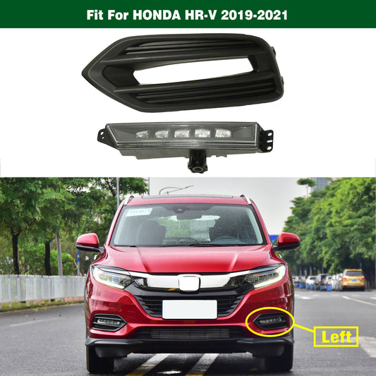 LED Front Daytime Running Lamp Fog Light W Cover Left for HONDA HR-V 2019-2021