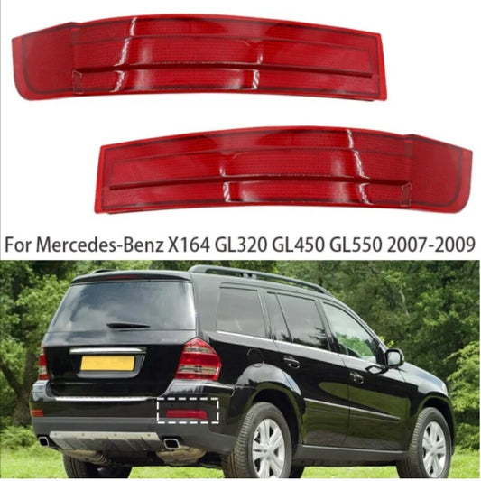 1-Pair Rear Left + Right Reflector Bumper Cover for Mercedes W164 GL550 GL450 GL320- n