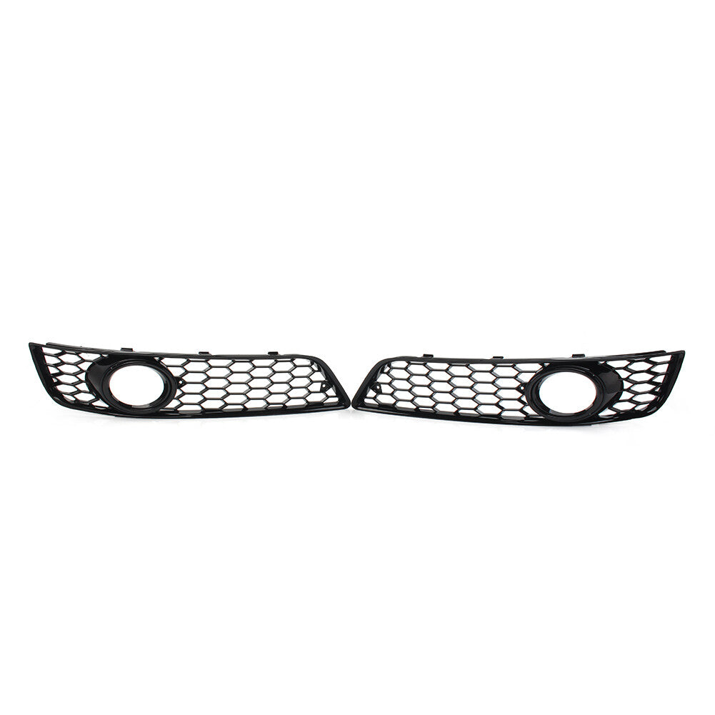 Pair Front Bumper Honeycomb Fog Light Grille Cover for Audi A3 8P 2009-2013 2012