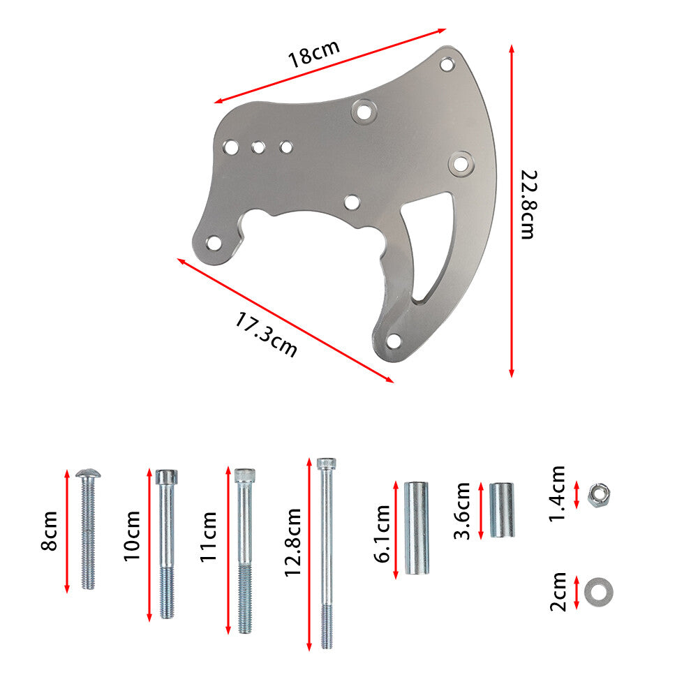 R4 AC Bracket Fit for Chevy LS Engines LS1 LS2 LS3 LS6 Truck Spacing Aluminum Q