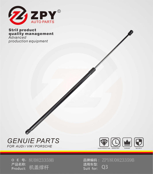 ZPY Auto Spare Car Parts Hood Bonnet Strut Cover support bar for Audi Q3