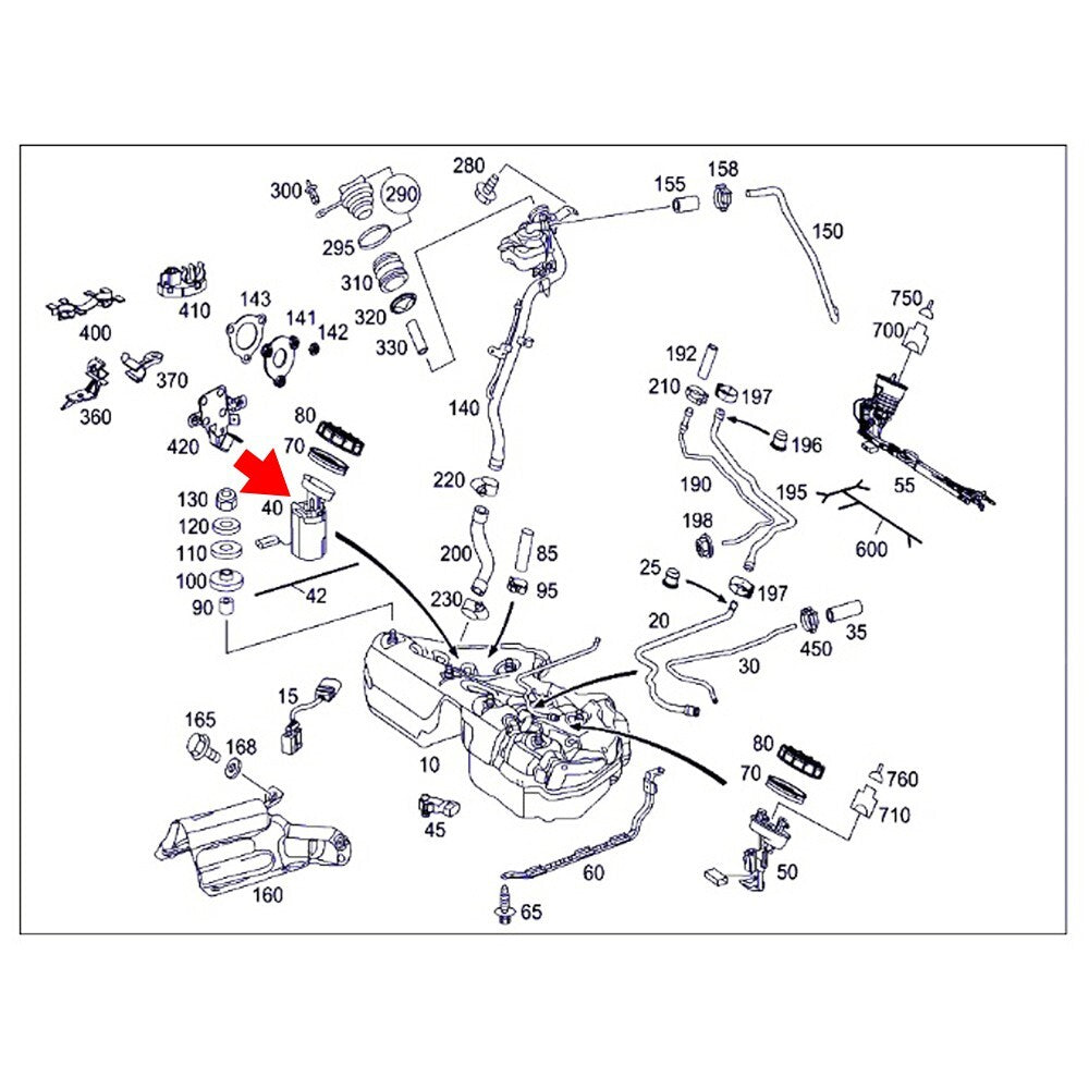 2114702994 Fuel pump assembly suitable for W211 C219 E320 E350 E500 CLS500- n