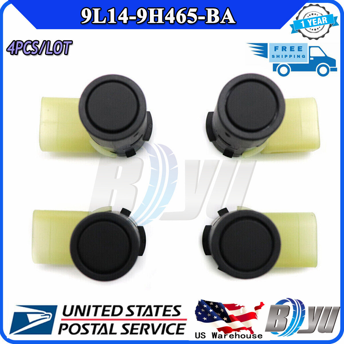 Four parking sensors for Audi A2, for A4 , for A6 , for A8 7H0919275C 4B0919275E Q