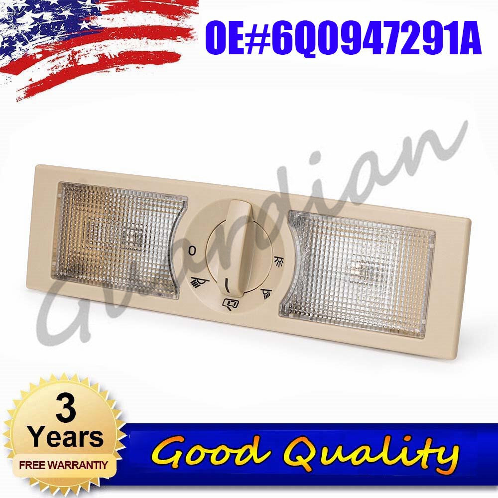 Beige indoor reading light 6Q0947291A, suitable for Volkswagen Polo 2002-2013 and for Jetta 2011-2013.