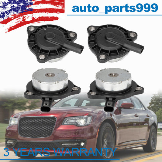 4 new Cam Phaser VVT solenoid valves (model 5184101AG) with actuators suitable for Dodge , for Jeep , and for Chrysler vehicles. n