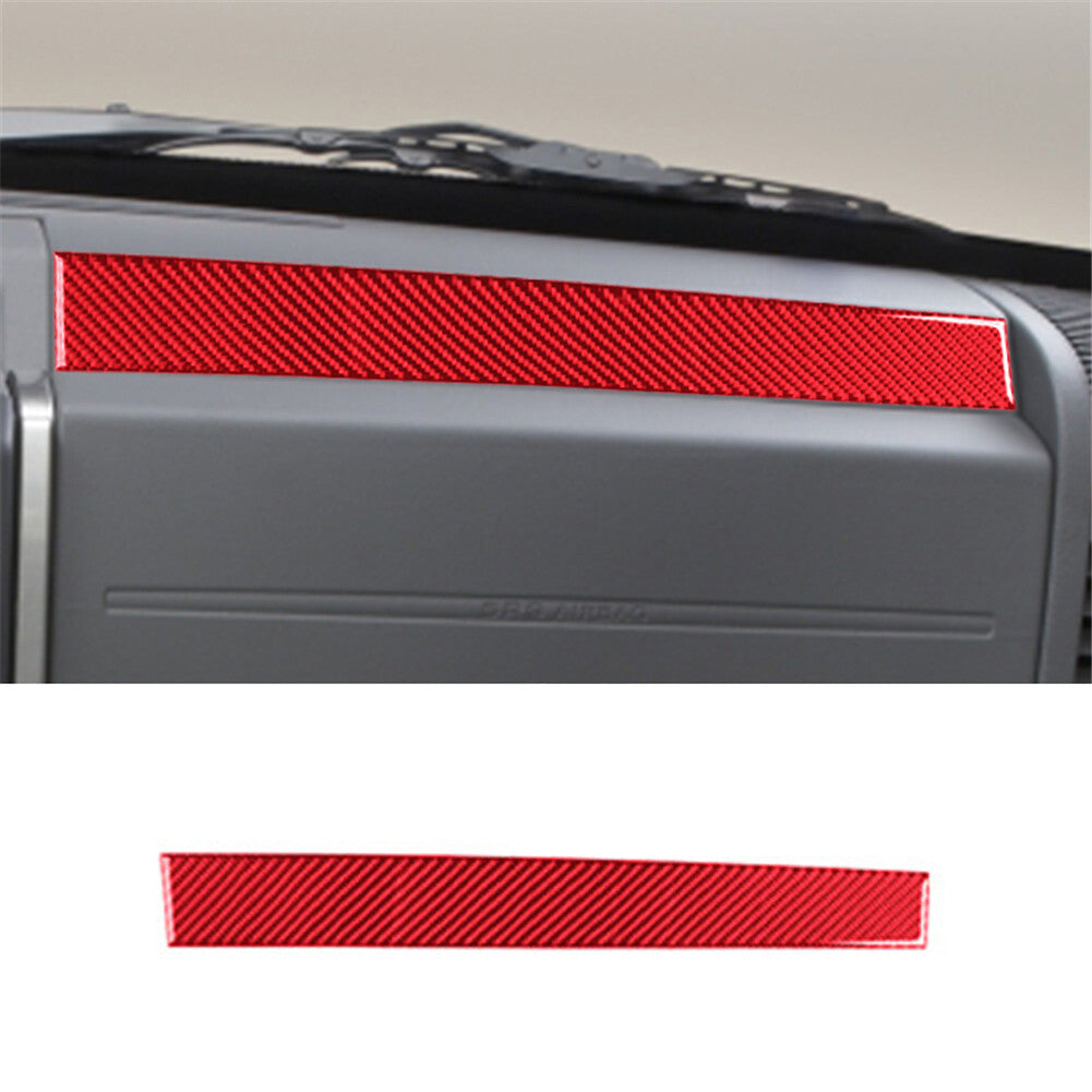Carbon Fiber Heated Seats Surround Cover Trim For Outlander 2014-2016 v