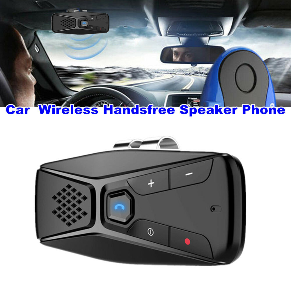Universal Car Bluetooth v5.0 + EDR Car Kit Wireless Hands- Speakerphone n