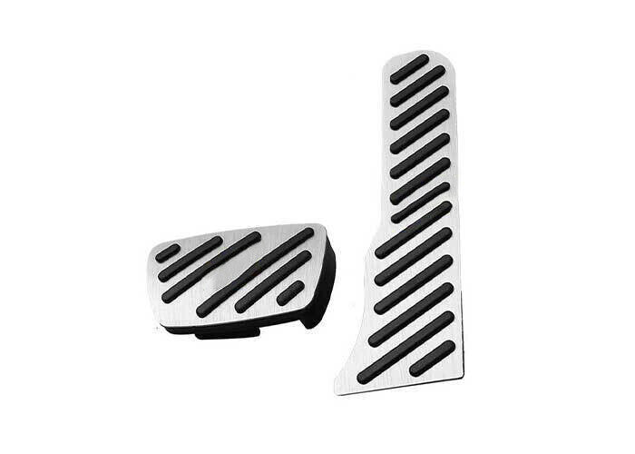for Cadillac CT4 2020-24 Silver Aluminum Brake Pedal Accelerator Pedal Cover 2P