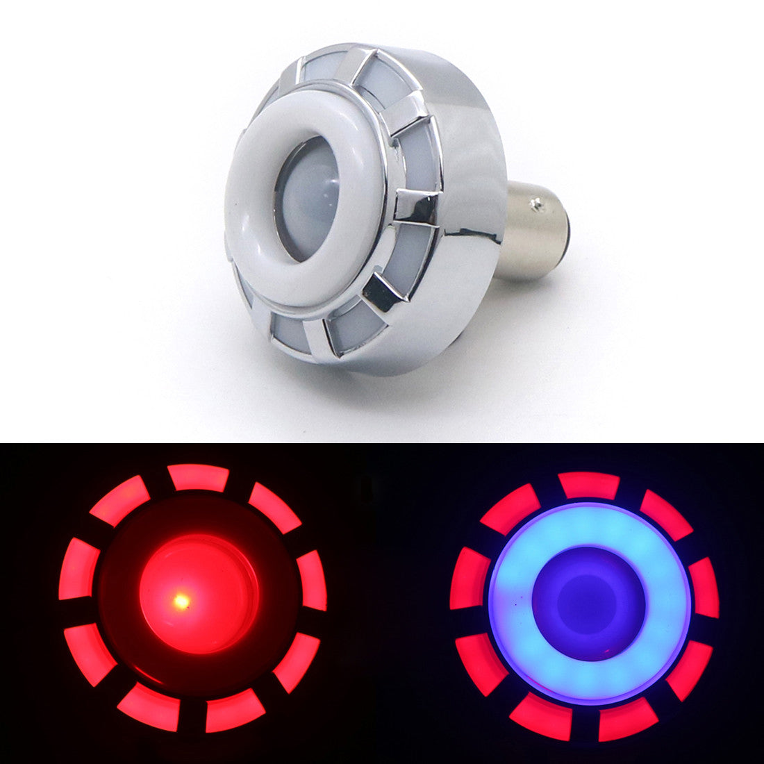 1157 BAY15D Led Strobe Flash Light Tail Brake Light With Blue Angel Eye Light Q