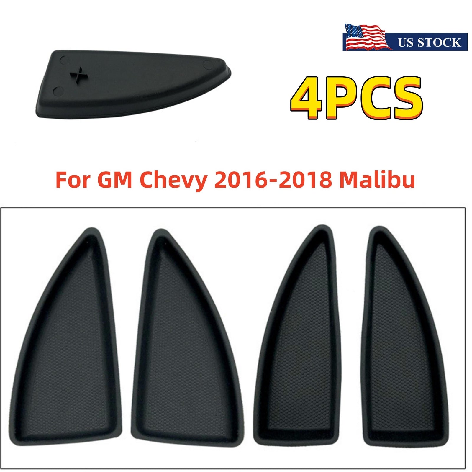 4Pcs Interior Door-Switch Bezel Cap for Chevrolet Malibu 2016-2018 Left + Right Q