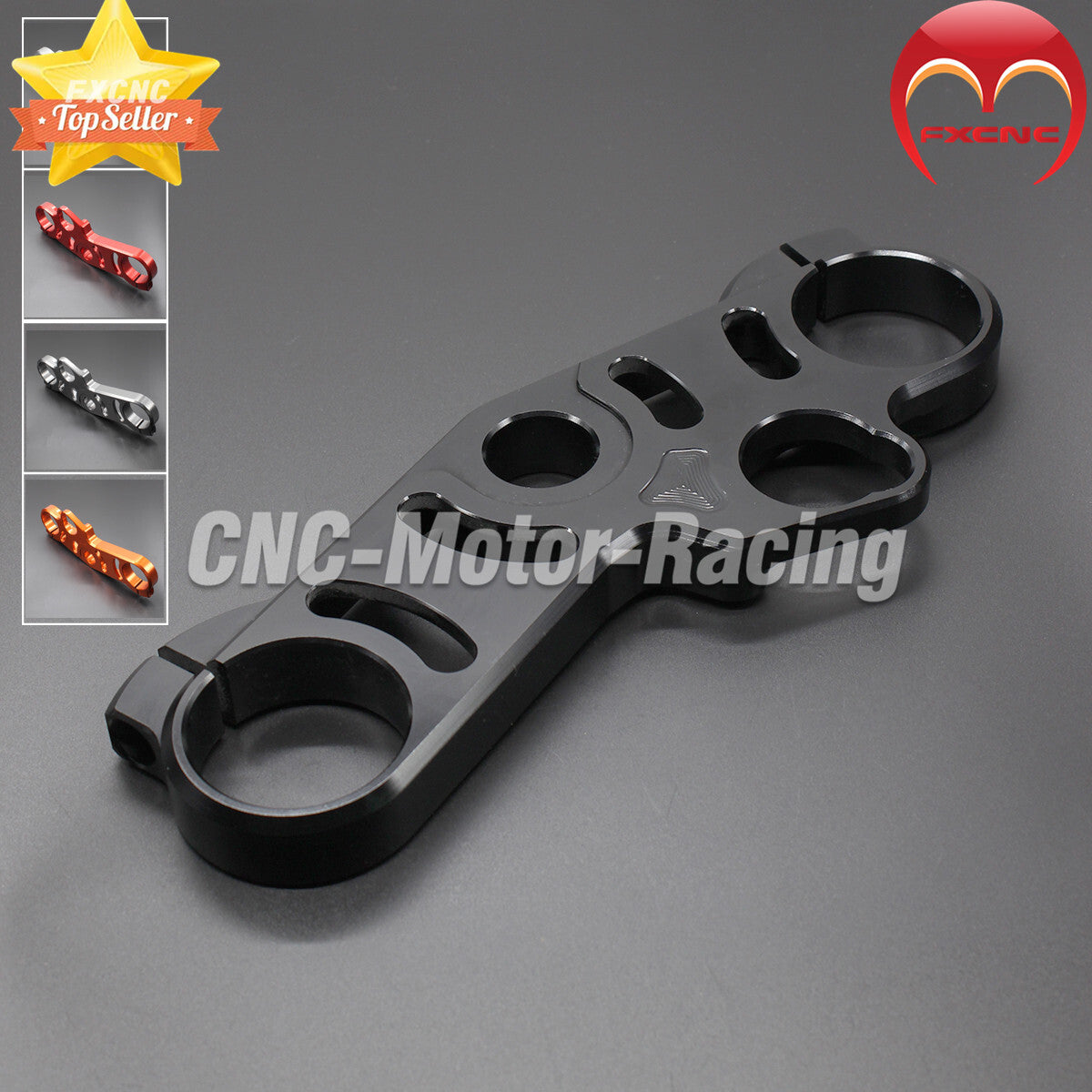 CNC three-tree top clamp suitable for Suzuki GSXR 1000 2007-2008/GSX-R 600/750 2006-2009