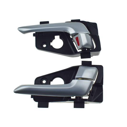 Silver front left and right interior door handles for Kia Picanto 2011-2016- v