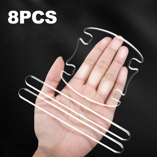 8pcs Car Door Handle Bowl Sticker Anti-Scratch Protector Cover Accessories Trims