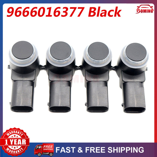 4-pack of 9666016377 PDC parking sensors suitable for 2000-2014 for Citro?n for Peugeot C4, C5, C6, 308, 407 Q
