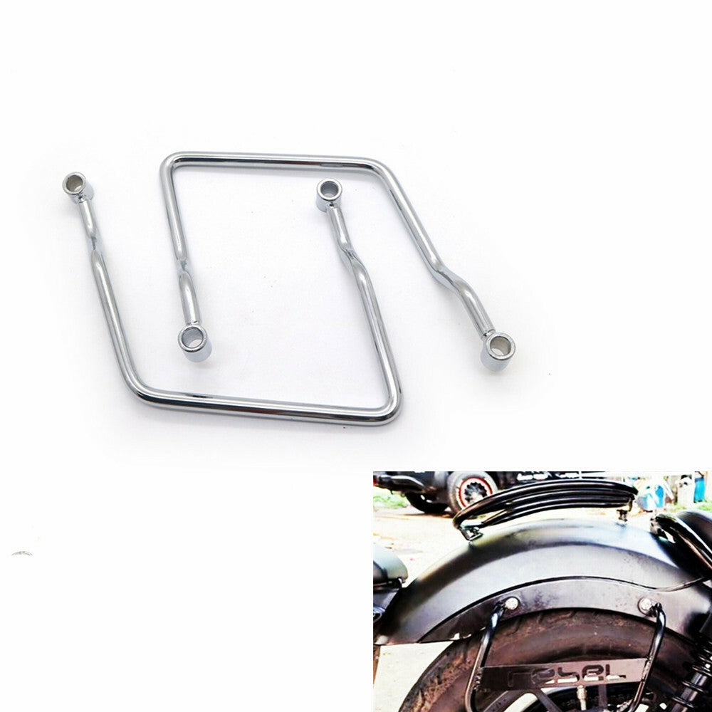Chrome 19cm Saddle Bag Support Bar Mount Bracket for Honda Rebel CMX 300 500 Q