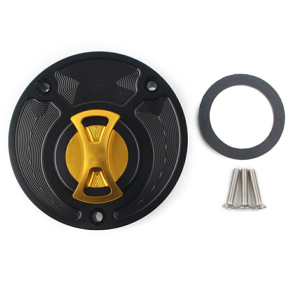 CNC Fuel Gas Tank Cap Cover Gold for Yamaha R6 R1 FZ1 FZ6 MT01 FZ16 YZF R15 R125 Q