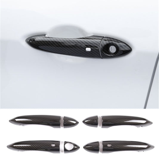for Alfa Romeo Giulia / for Stelvio 2017-2020 Outer Side Door Handle Cover ABS Carbon