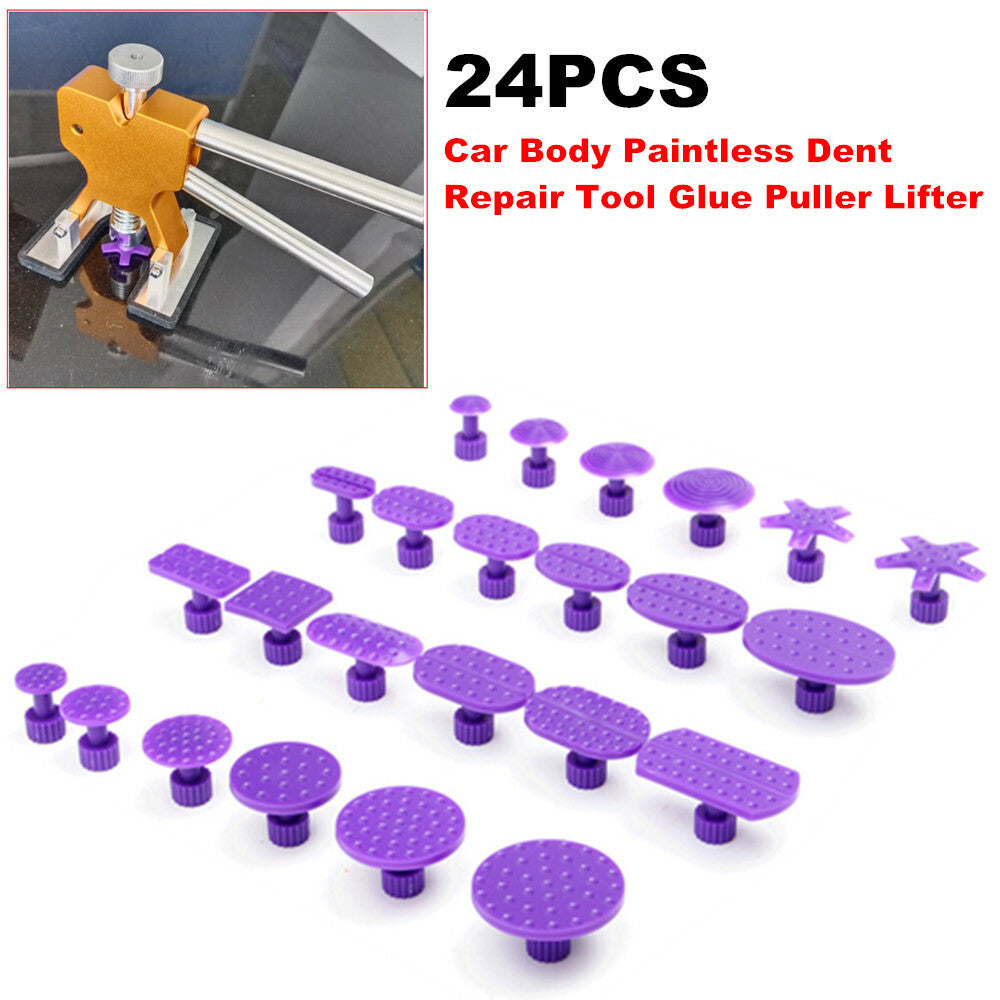 24-piece removal tool set for car/SUV body paint dent repair tools, glue pullers, and lifters. n