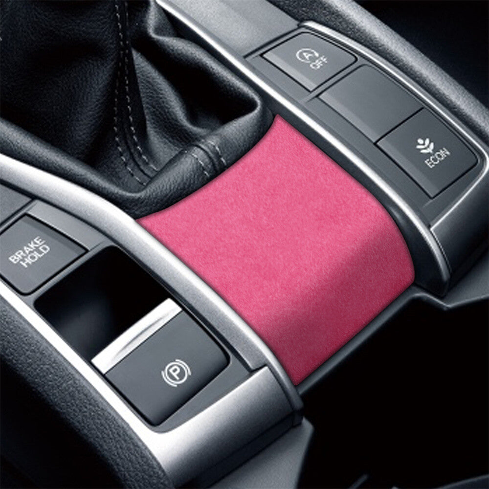 Suede Pink Console Gear Shift Lower Panel Cover Fit for Honda for Civic 10th 2016-21