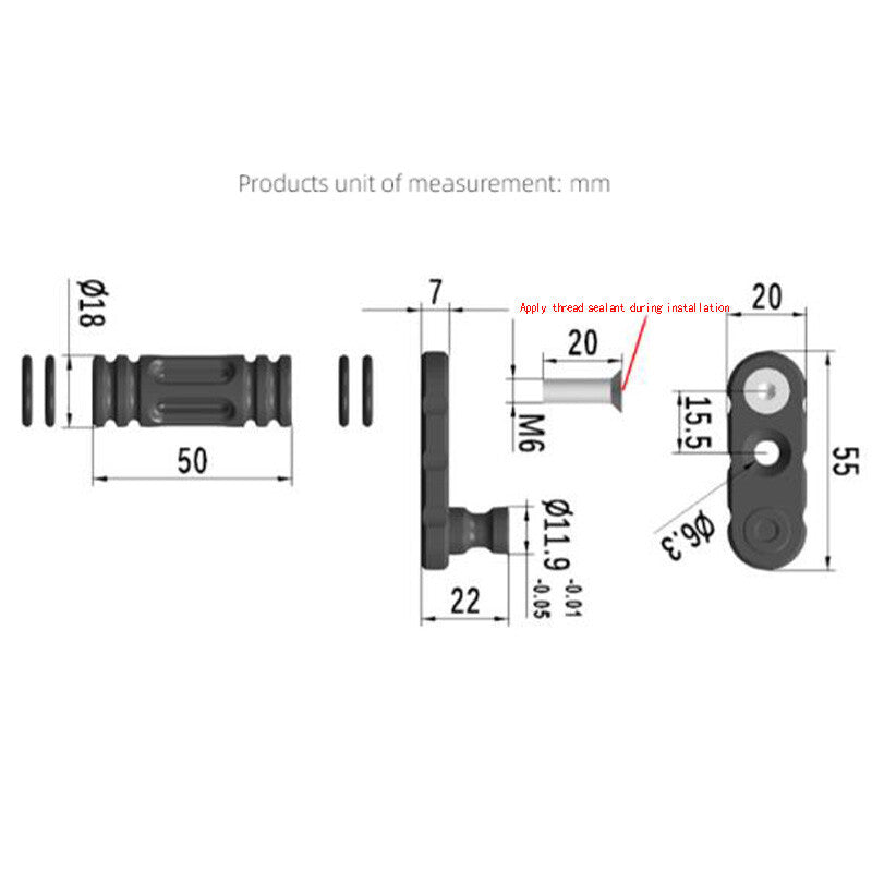 CNC adjustable motorcycle gearshift lever for Dirt Pit bicycles - n
