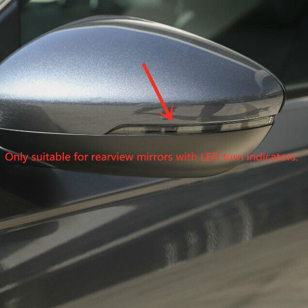 for Honda Accord 23-24 Piano Black Horn Rear View Side Door Mirror Cover Trim 2X