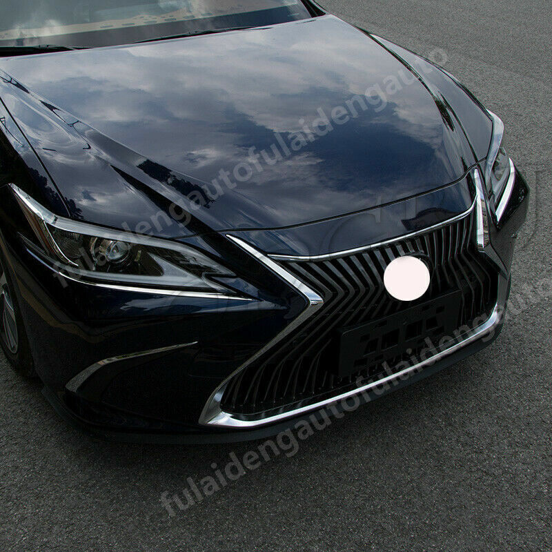 for Lexus ES350/300h 2019-2021 Chrome Front Headlight Eyebrow Eyelids Cover Trim