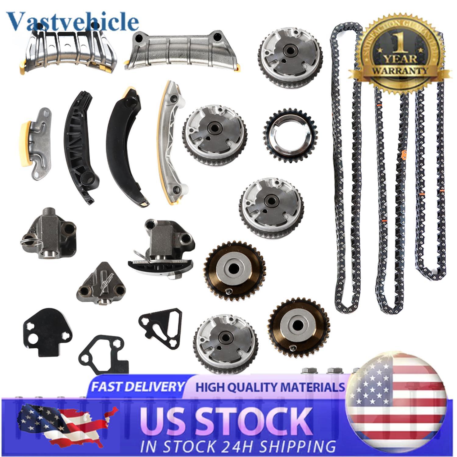 Timing Chain Kit  VVT Gears for Buick Enclave for Chevy Traverse for GMC 3.0L 3.6L