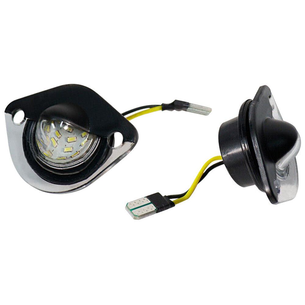 2Pcs Front LED License Plate Lights Lamps Fits for Ford for Mustang 1994 - 2004 Q