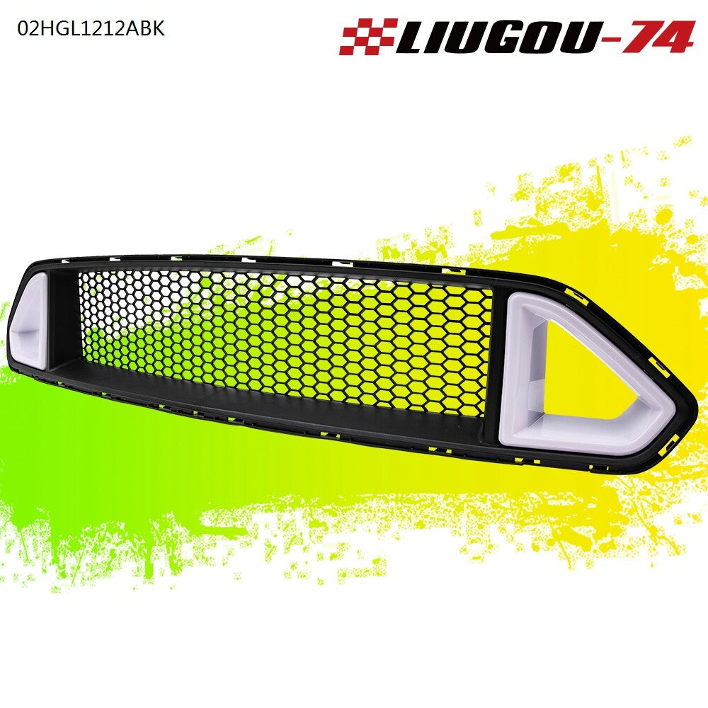 Suitable for 18-20 for Mustang front bumper upper grille honeycomb mesh grille - v