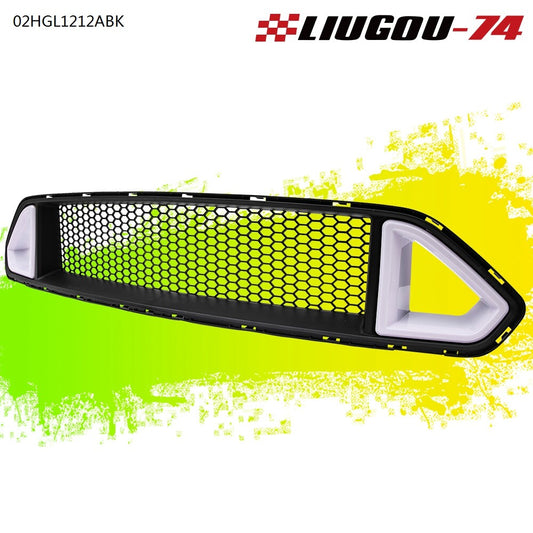 Suitable for 18-20 for Mustang front bumper upper grille honeycomb mesh grille - v