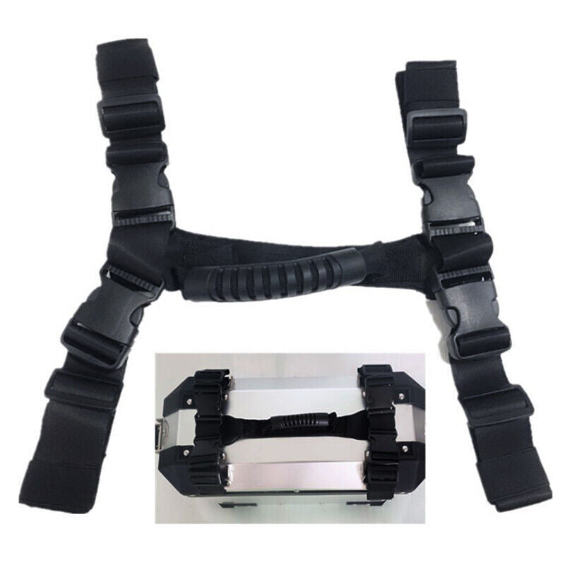 Motorcycle aluminum tail box side shell handle with luggage rope suitable for F800GS- n